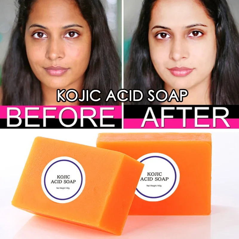 Kojic Acid Soap Dark Black Skin Lightening Soap Hand Made Kogic Soap Glutathione Bleaching Brighten Face