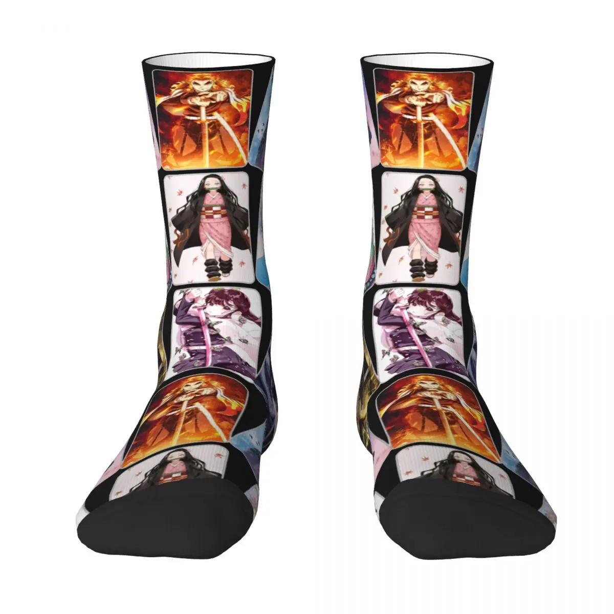 Kimetsu No Yaiba Demon Slayer Men Women 3D printing Socks fashion Beautiful Spring, Summer, Autumn, and Winter Dressing Gifts