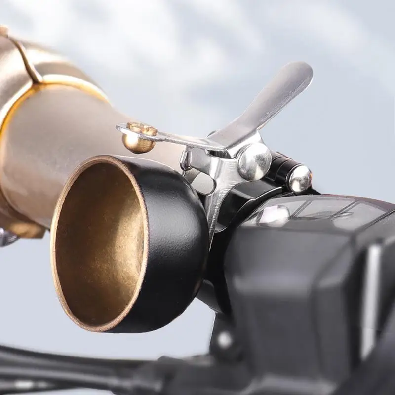 Bike Bell Retro Bicycle Copper Ring MTB Road Bike Handlebar Ring Horn Clear Loud Sound Bells Cycling Safe Warning Alarm