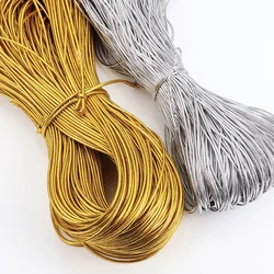 0.2-1mm Gold Silver Cords DIY Gift Packing Hang Tag String Strap Braid Bracelet Wedding Crafts Decoration No Stretch Rope Thread