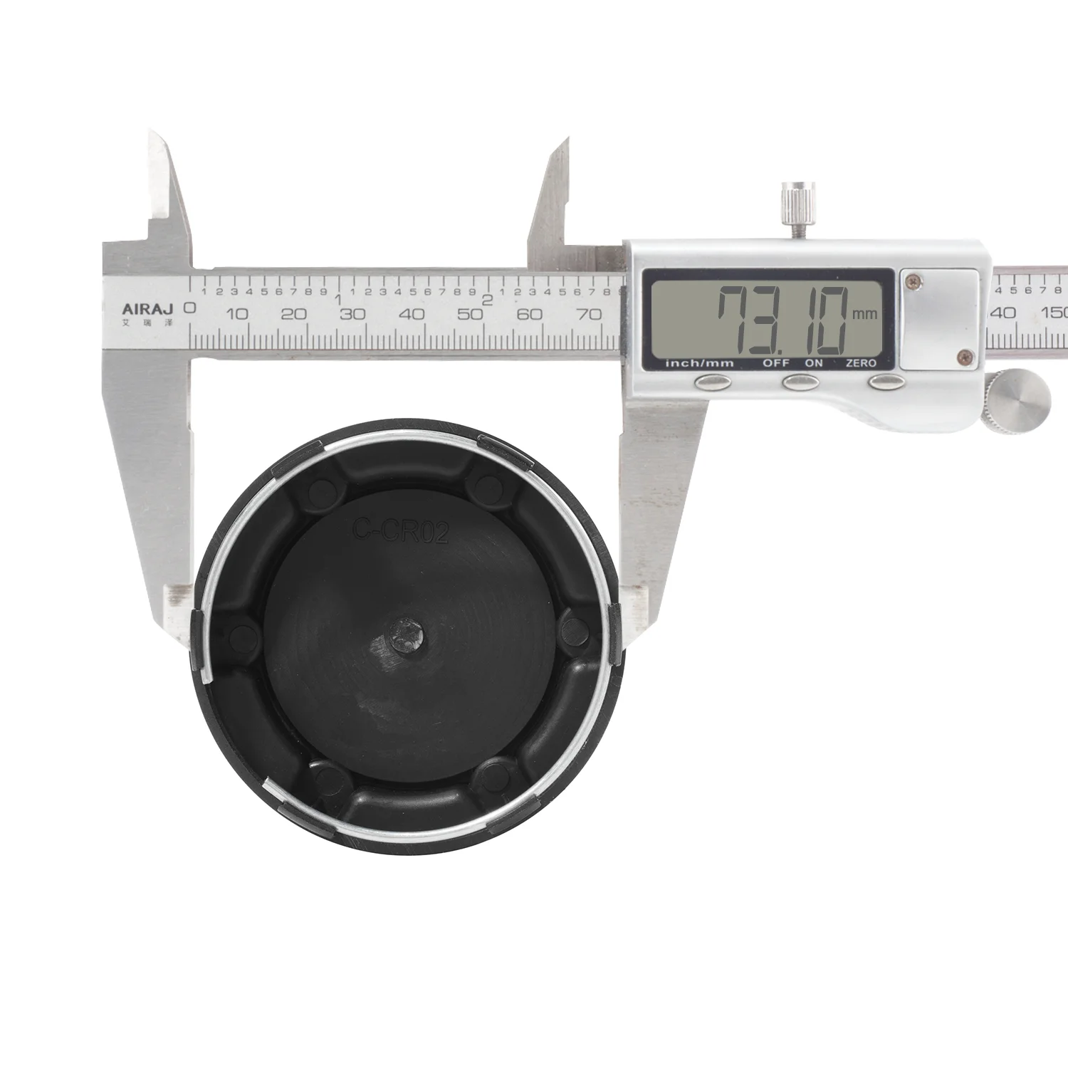 CFPerformance 1/4 Stück 76,5 mm (3,01 Zoll) Außendurchmesser 73,1 mm (2,88 Zoll) Innendurchmesser Staubschutz-Radnabenkappen Universelle Schutz-Auto-Styling-Zubehörteile – Detail 4