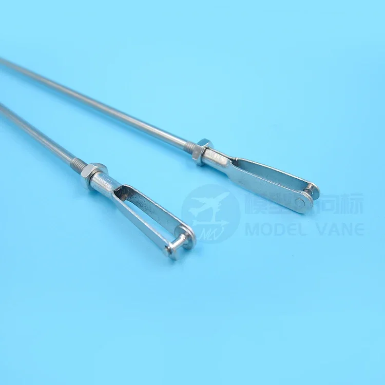 M2 M3 Dual End Thread Link Rod+Iron Bilateral Clevis Chuck Assembly For DIY RC Air Plane Car Boat M2 M3 Steering Push-Pull Rod