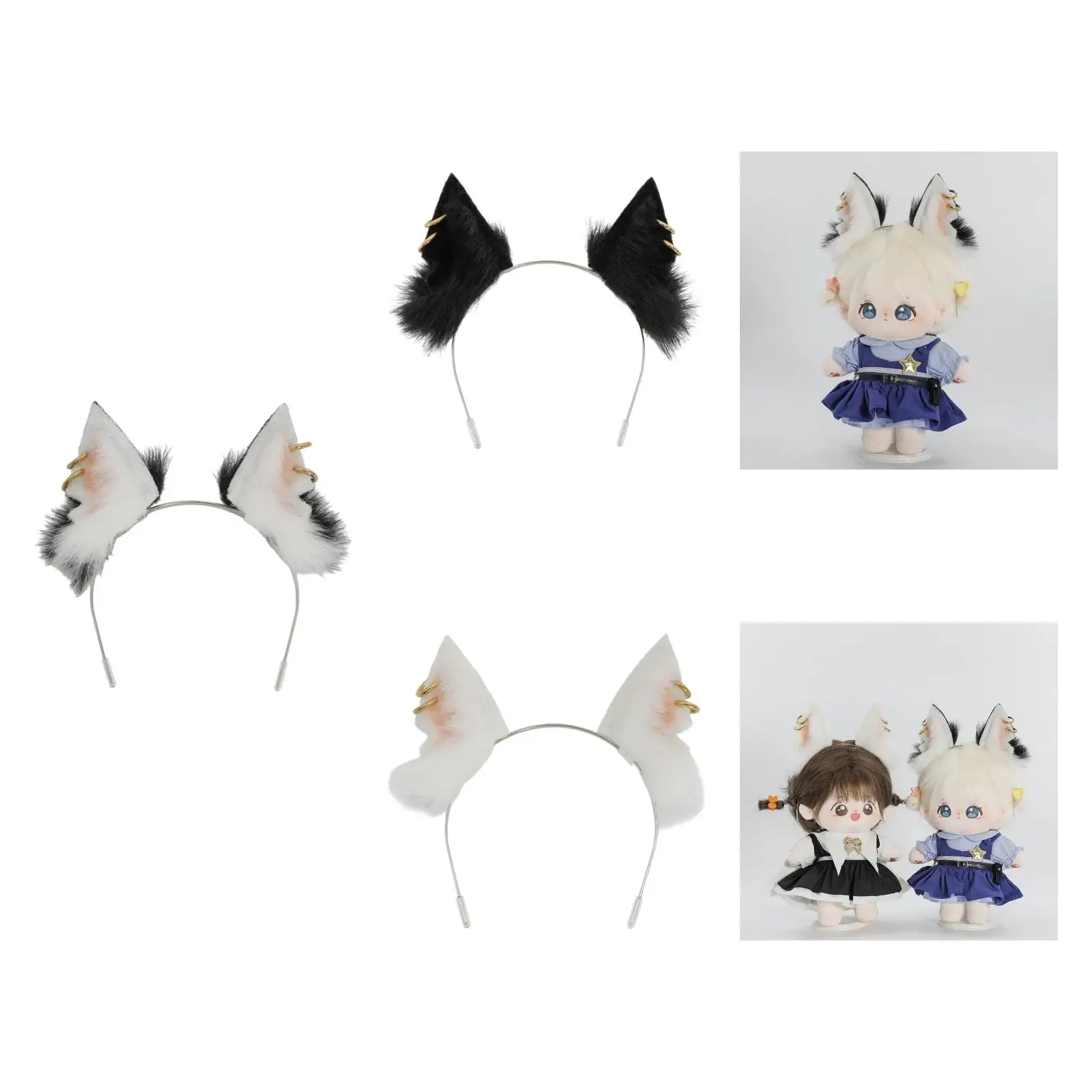 動物の耳カチューシャヘアアクセサリー犬耳帽子装飾かわいい人形コスチュームカーニバルロールプレイ面白いギフトドレスアップダンス