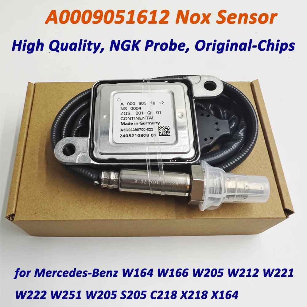 

High Quality Chips N-GK Probe NOXNitrogen Oxygen Sensor A0009051612 0009051612 For Benz W164 W166 W205 W212 W221 A2C00067800-629