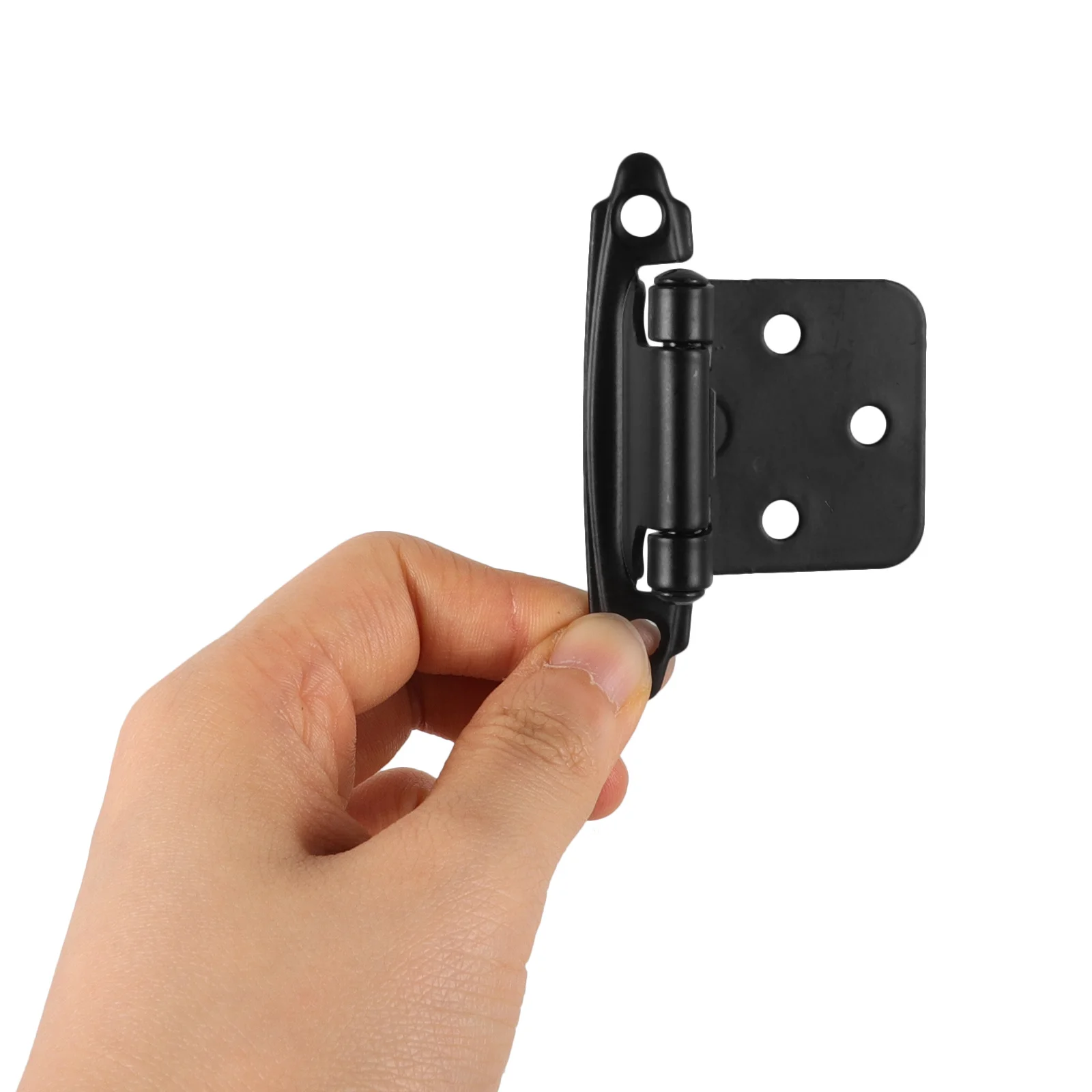 1セットRVキャビネット自動閉鎖スプリングヒンジ半隠しヘビーデューティーオートクローズドアヒンジ（キャンピングカーキャビネット金具用）