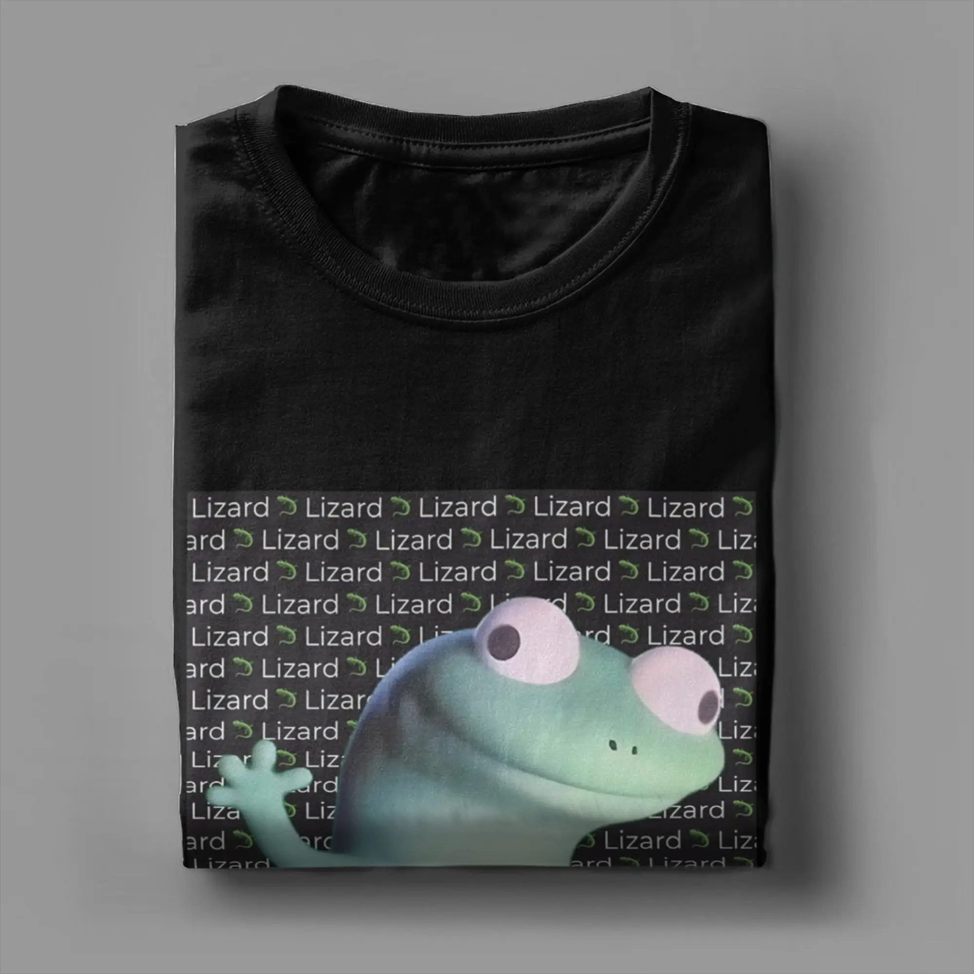تي شيرت Lizard Lizard - تي شيرت مضحك مستوحى من إيليو للرجال تي شيرت قطني 100% جديد برقبة دائرية وأكمام قصيرة ملابس