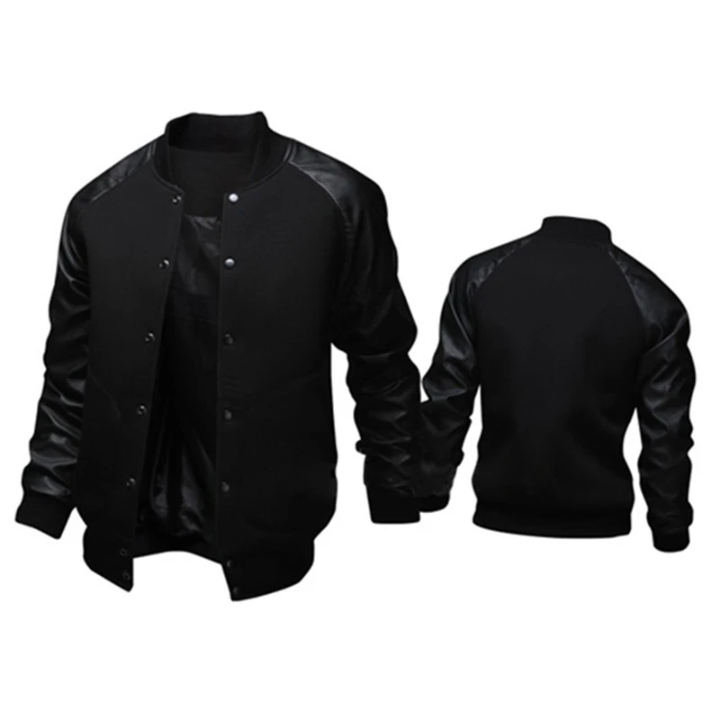 

KELCE New Fashion Mens Casual Faux Pu Leather Jacket Coat. 3 Colors