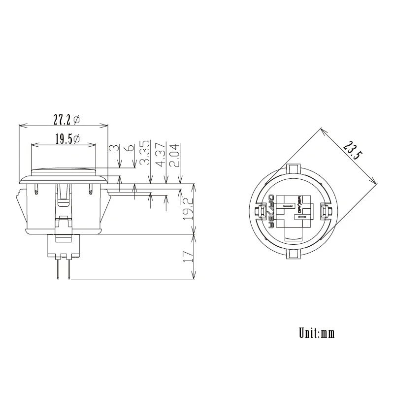 8 قطعة أزرار Qanba المضيئة الأصلية 24 مللي متر 30 مللي متر Qanba Sanp في أزرار LED لـ Arcade Fight Hitbox