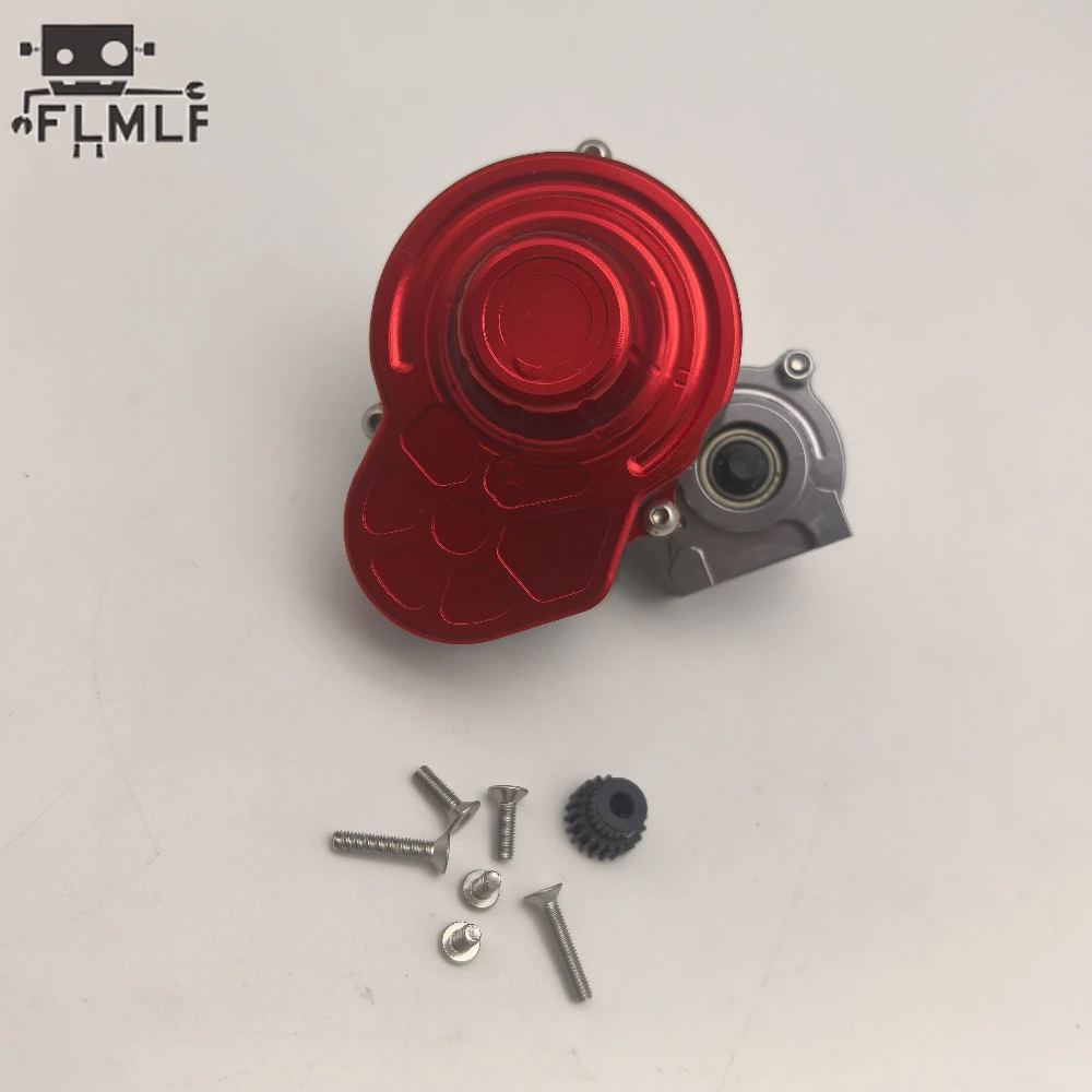 

FLMLF RC CAR Complete Metal Transmission Gearbox with Gear for 1/10 RC Crawler Car Axial SCX10 Truck Parts