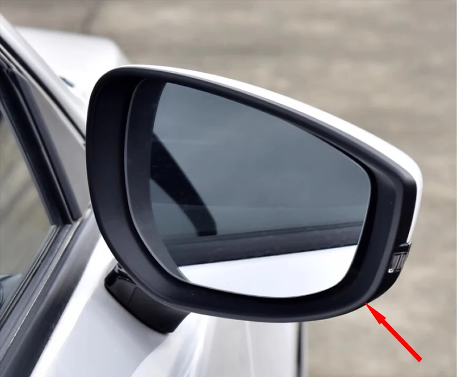 For Mazda 3 Axela 2020 2021 2022 2023 Car Accessories Door Wing Mirrors Holder Rearview Mirror Trim Ring Housing Frame view 5