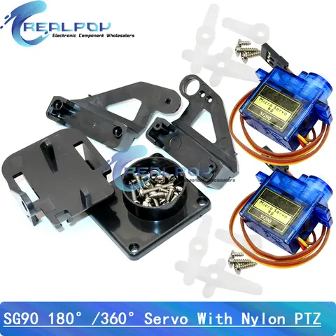 항공기용 서보 브래킷 카메라 플랫폼, 진동 방지 카메라 마운트, 나일론 PTZ, 9G SG90, 180 °, 360 ° 서보 모터용, FPV 전용