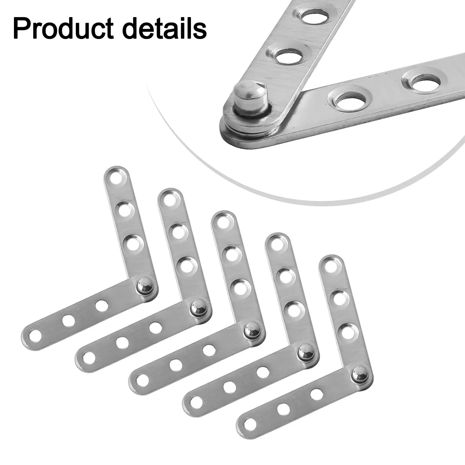 New Practical Useful Door Pivot Hinge Hinges Pack Replacement Rotating Set Silver Kit Stainless Steel 360 Degree