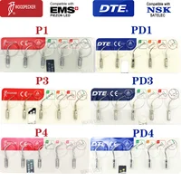 Puntas de pájaro carpintero DTE, escalador ultrasónico Dental, puntas de periodoncia P1 P3 P4 PD1 PD3 compatible con EMS NSK SATELEC ACTEON, pieza de mano
