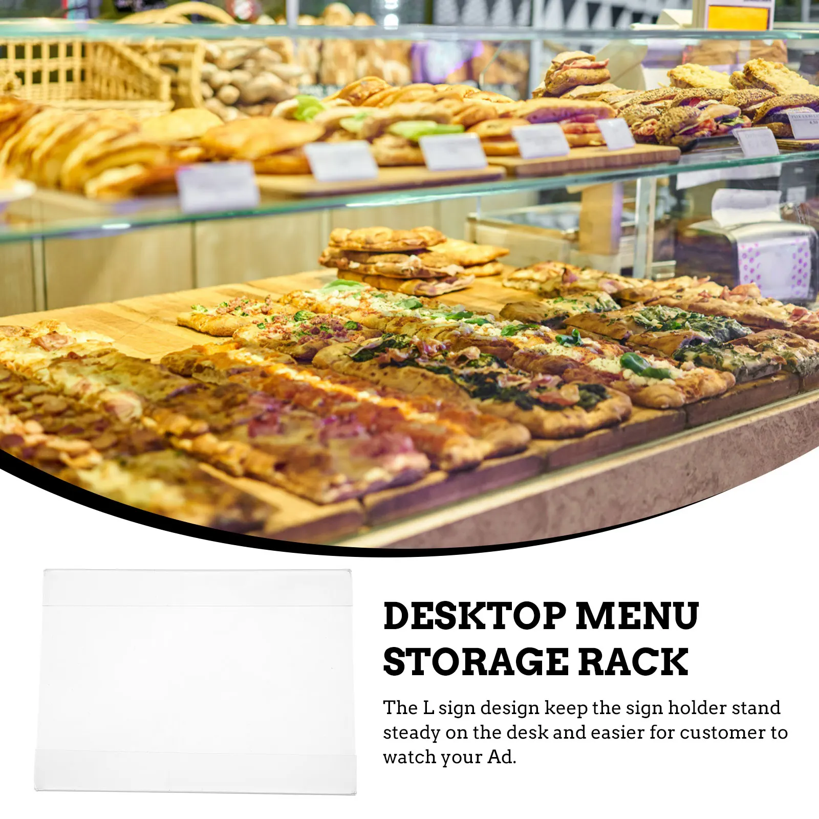 5 Sets Acrylic Price Tags Clear Retail Label Holders Shelf Sticker Transparent Display Boards Storage Pricetag