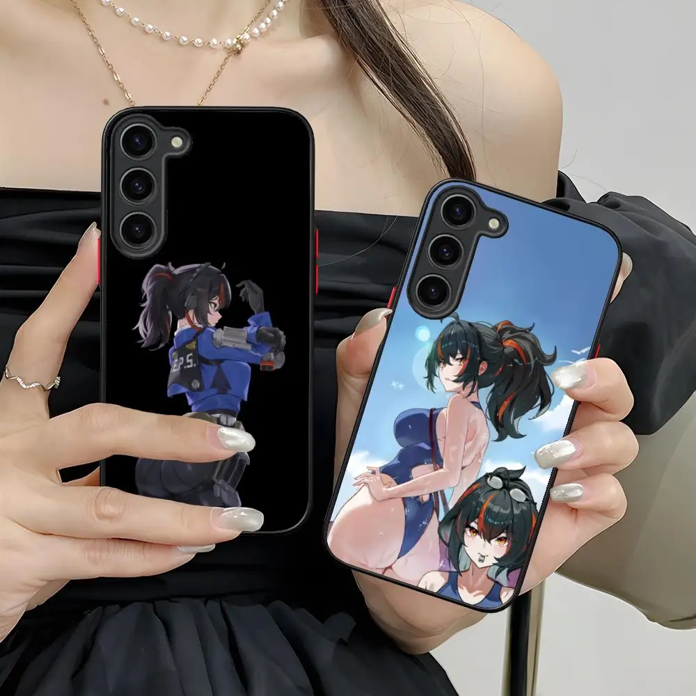 Zenless Zone Zero ZhuYuan Silicone Mobile Phone Case for Samsung Galaxy S26 S25 S24 S23 S22 S21 Plus FE Ultra Colorful Cover