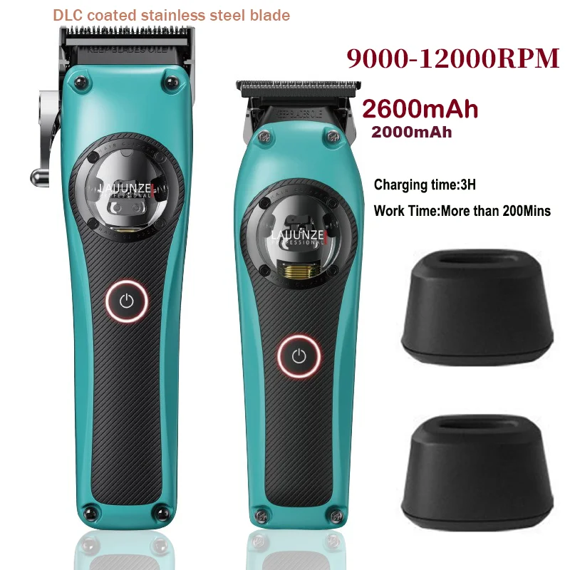 

Metal Housing Professional 95111K Men's Hair clipper 12000RPM Magnetic Vector Motor Hair Finished Machine Barber Clipper Trimmer