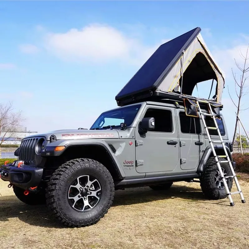 2026 Triangle Off Road Waterproof Portable 4WD Hard Shell Alu Roof Tent 2