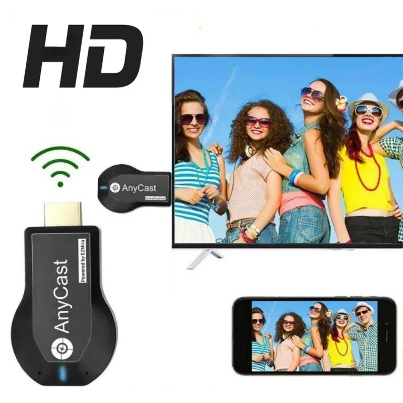 1080P Anycast M2 Plus جهاز استقبال للتليفزيون HDMI متوافق مع واي فاي عرض DLNA دونغل استقبال Mirascreen HDTV لنظام IOS أندرويد Miracast Airplay #2