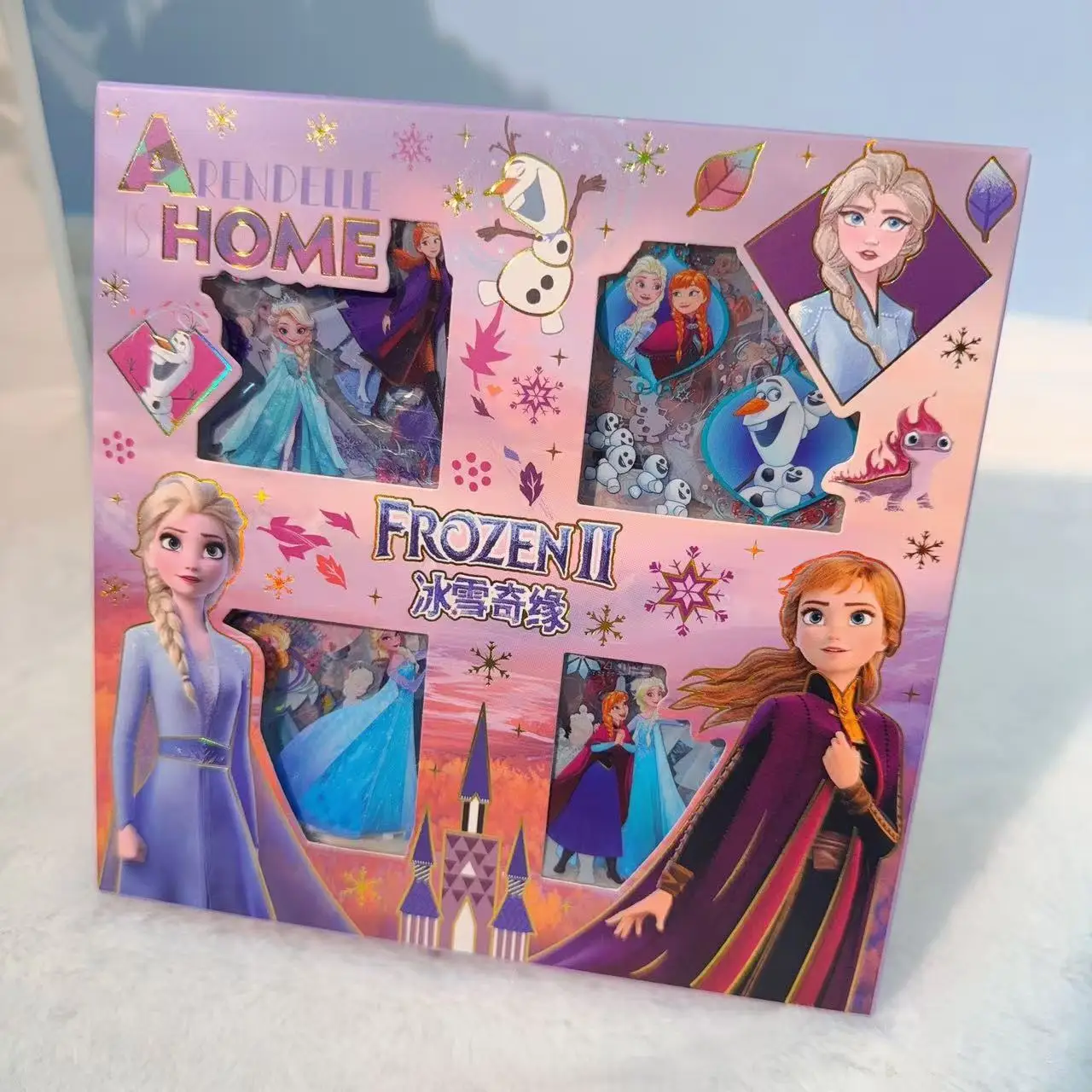 100 قطعة/صندوق ديزني المجمدة غرزة Kawaii ملصقات الأمتعة الكتابة على الجدران لعبة الشارات لاصقة تزيين هدية إغلاق ملصق #3