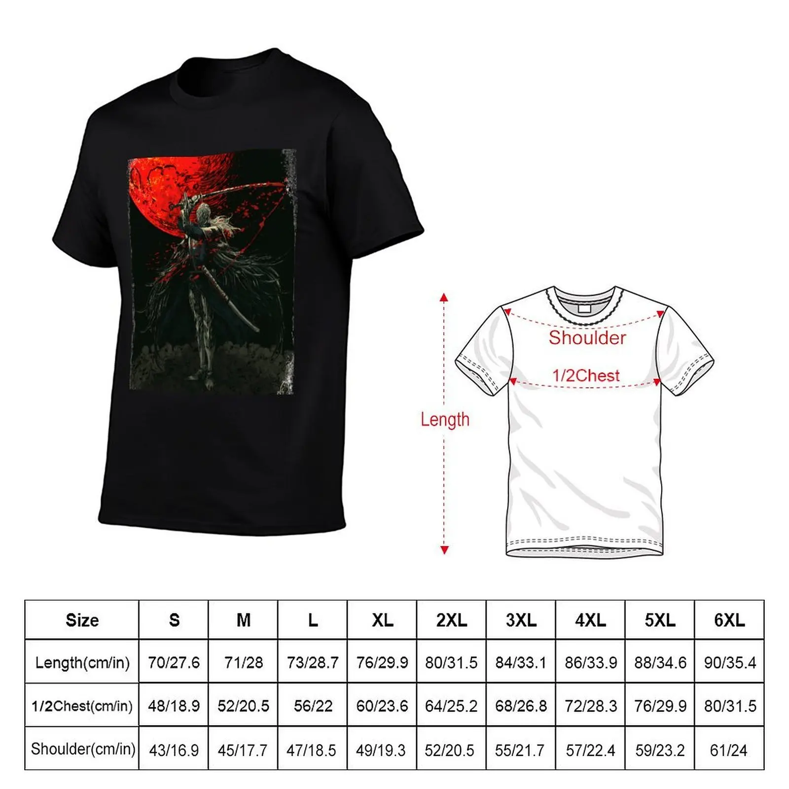 Bloody crow of Cainhurst T-Shirt t shirt man cotton cotton t shirt pack T-Shirt