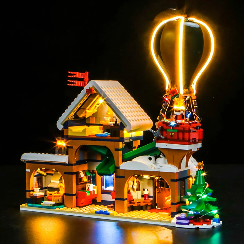 Lazishi LED Light 10339 Set Suitable for Santa\'s Post Office Building Blocks Gift (Lighting Accessories Only)