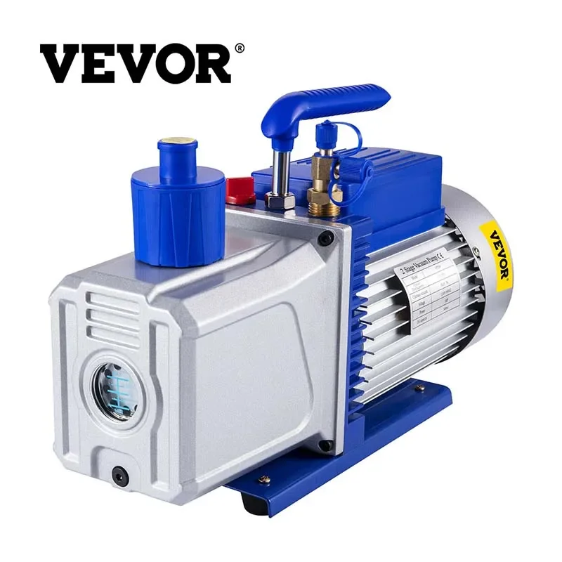 

VEVOR 10CFM 2 Stages 1HP Refrigerant Vacuum Pump New Tools 2000rpm 2 Stage HVAC Air Conditioning Vacuum Pump