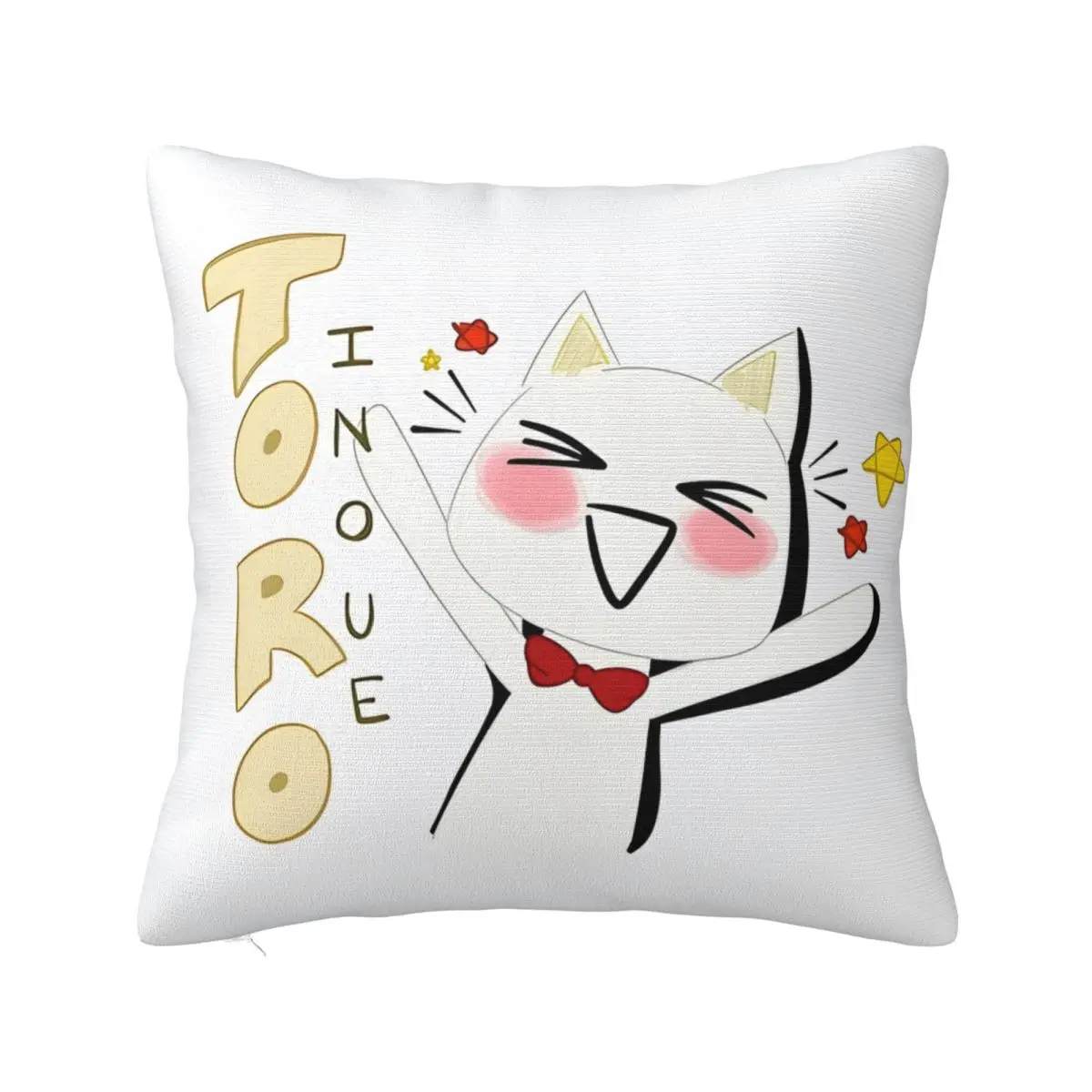 Pillow Cover Toro Inoue Cat Design Cushion Cover Funny Pillow Case For Office Car Home Decorative Pillowcases