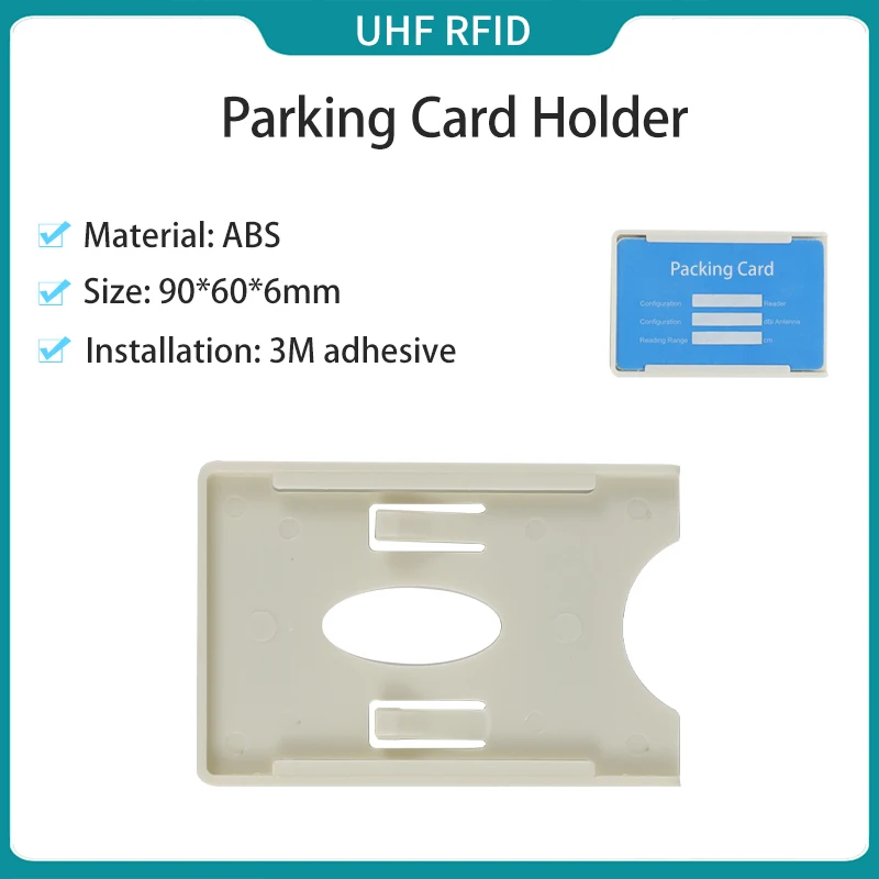 100pcs Car Access Card Bracket Adhesive RFID IC/ID Card Holder for RFID Vehicle Parking Access Control