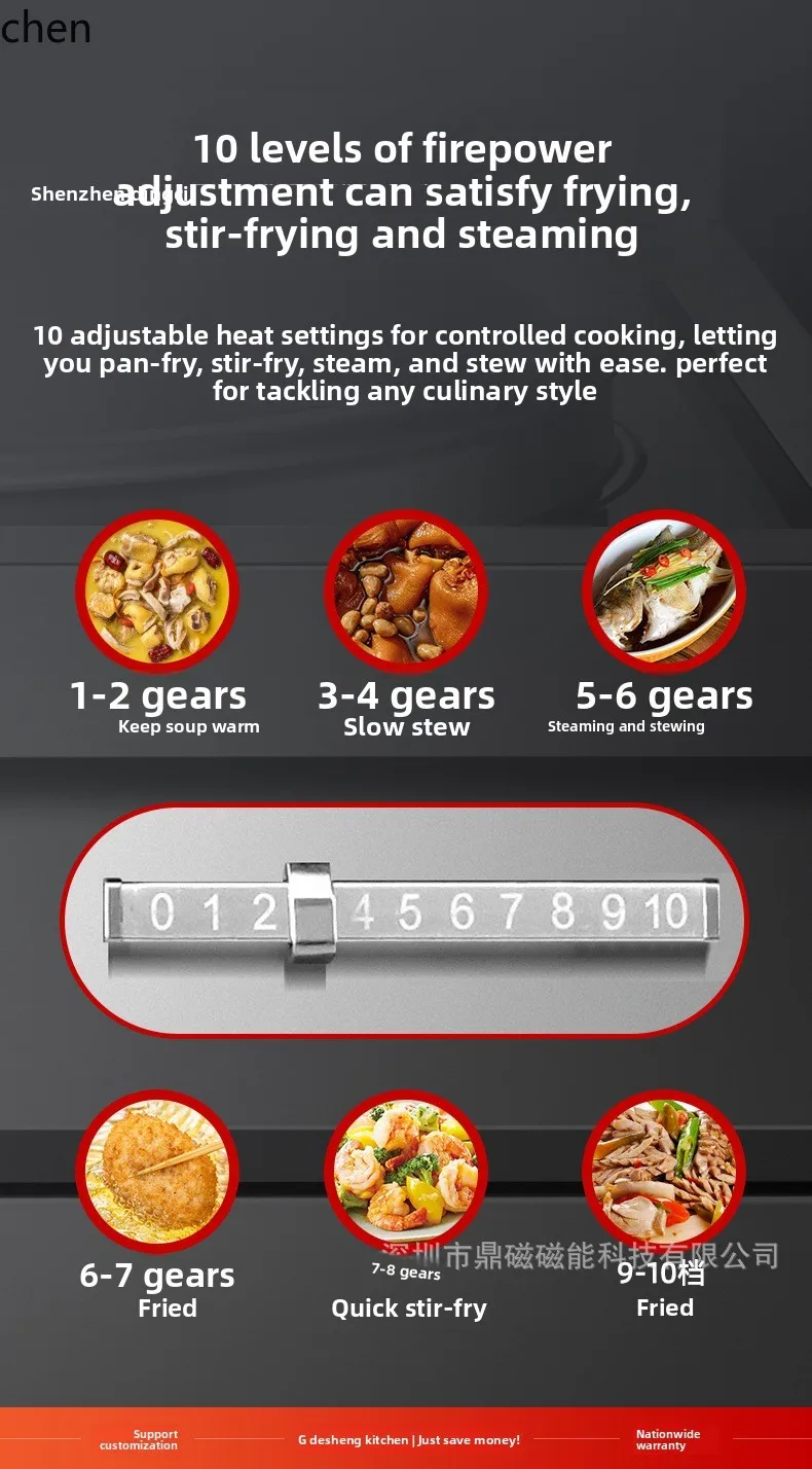 HXL التعريفي طباخ عالية الطاقة التعريفي موقد مقصف إناء للحساء موقد القلي الكهربائي