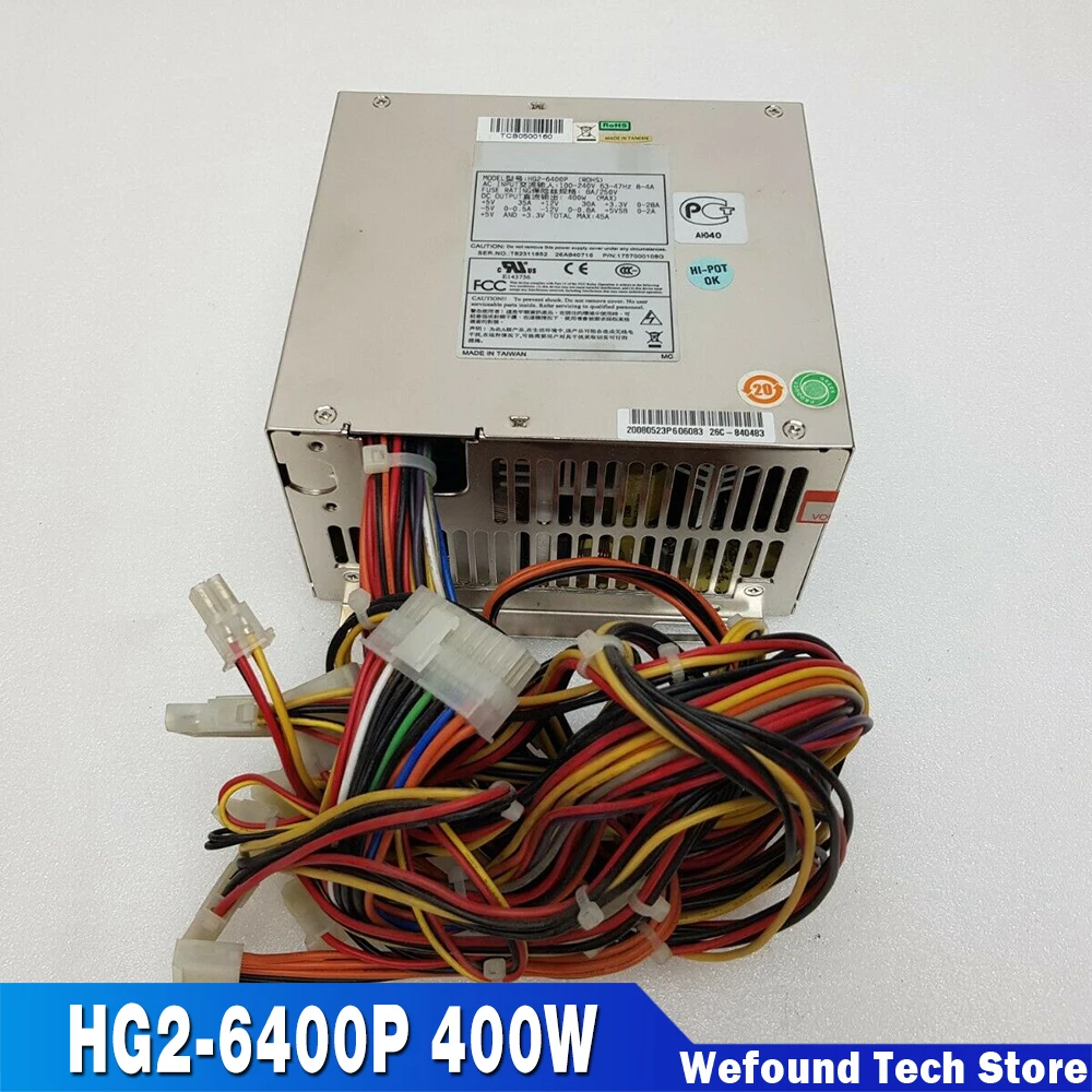 

For ADVANTECH Industrial Computer Equipment Power Supply Works Perfectly High Quality Fast Ship HG2-6400P 400W