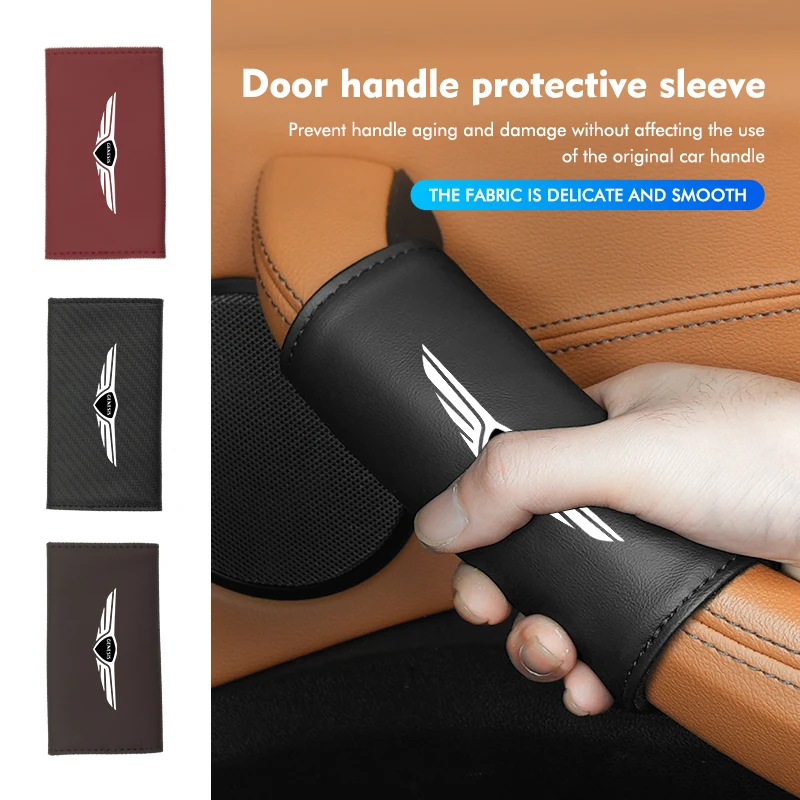Защитная крышка внутренней ручки двери автомобиля, перчатки, аксессуары для GENESIS G80 G70 G90 GV80 G60 G90 GV60 G60 X Защитная крышка внутренней ручки двери автомобиля, перчатки, аксессуары для GENESIS G80 G70 G90 GV80 G60 G90 GV60 G60 X