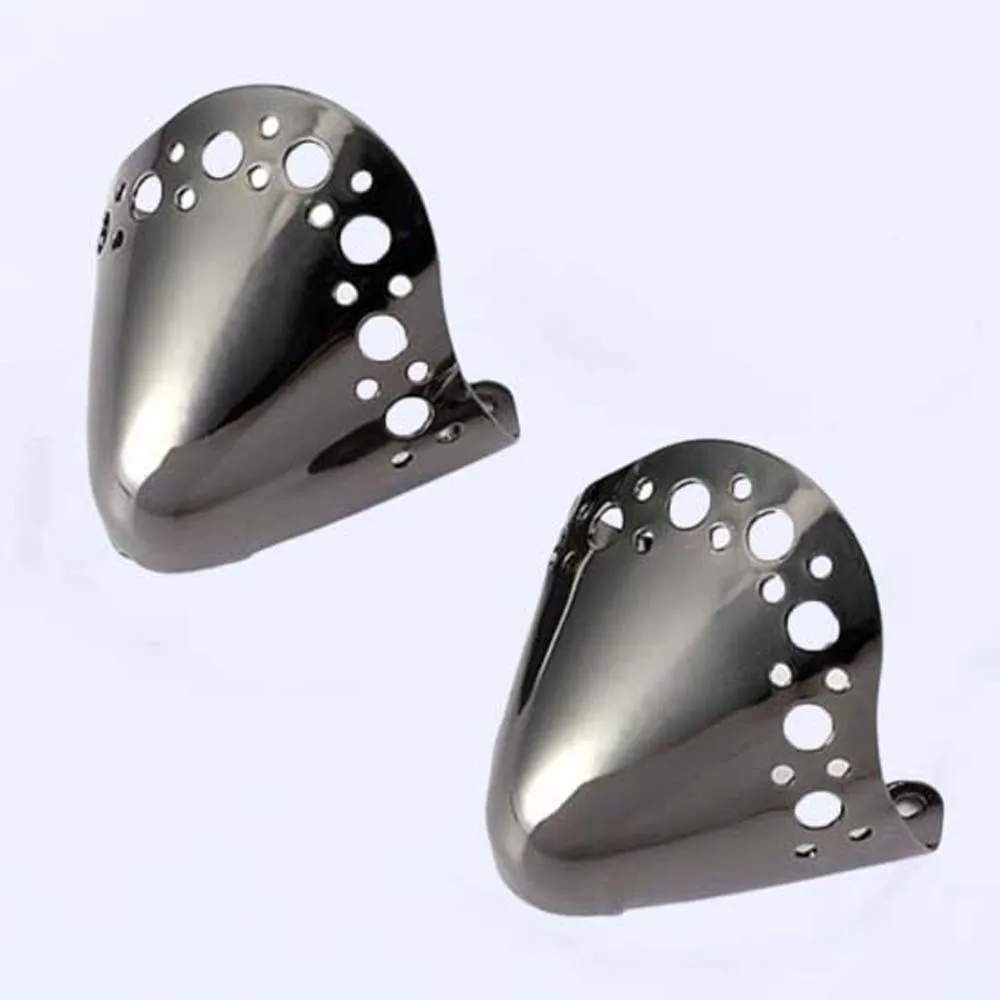 3 Pair / 2 Pair Alloy Metal High Heels Tip Covers Pointed Shape Scratch Resistant Shoe Toe Protectors Electroplated Finish