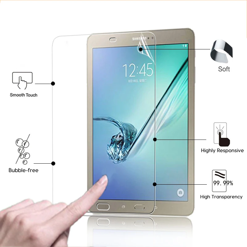 Best Clear glossy Screen Protector film For Samsung Galaxy Tab S2 T810 T815 9.7