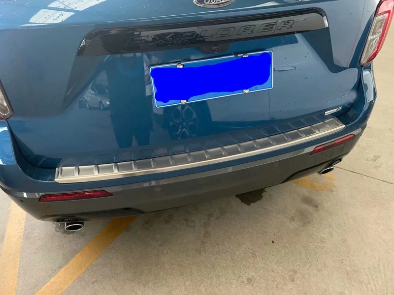 For Ford Explorer ST U625 2020 2021 Stainless steel rear bumper protection window sill outside trunks decorative plate pedal