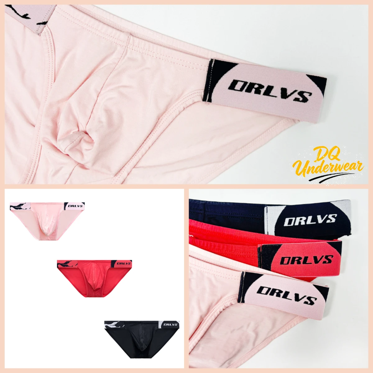1 Stück Schlanker Minimalistischer Herren-Slip mit Bedrucktem Etikett am Bund, Komfortable Stütztasche, Alltägliche Männer-Unterhose OR6401