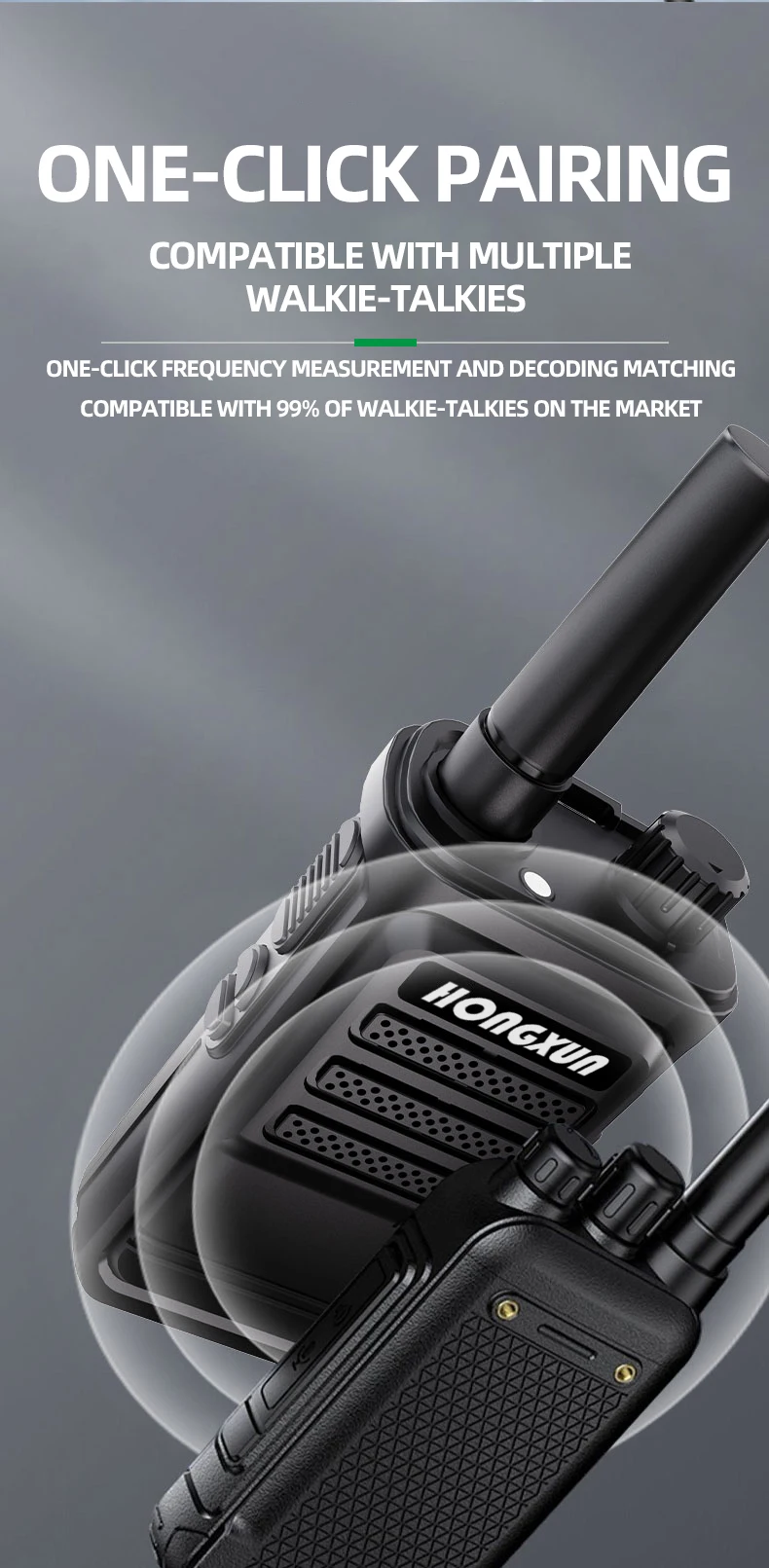 HX-368 UHF 핸드헬드 3W 5W DMR 무선 송수신기 미니 양방향 무전기 방폭 기능 호텔 통신 도매