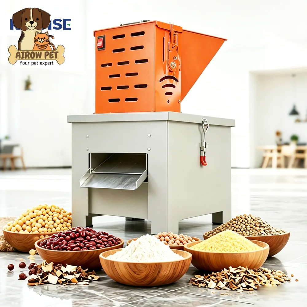 AIROW Small Electric Flour Mill Machine for Grain Corn Rice Soybean and Millet Processing