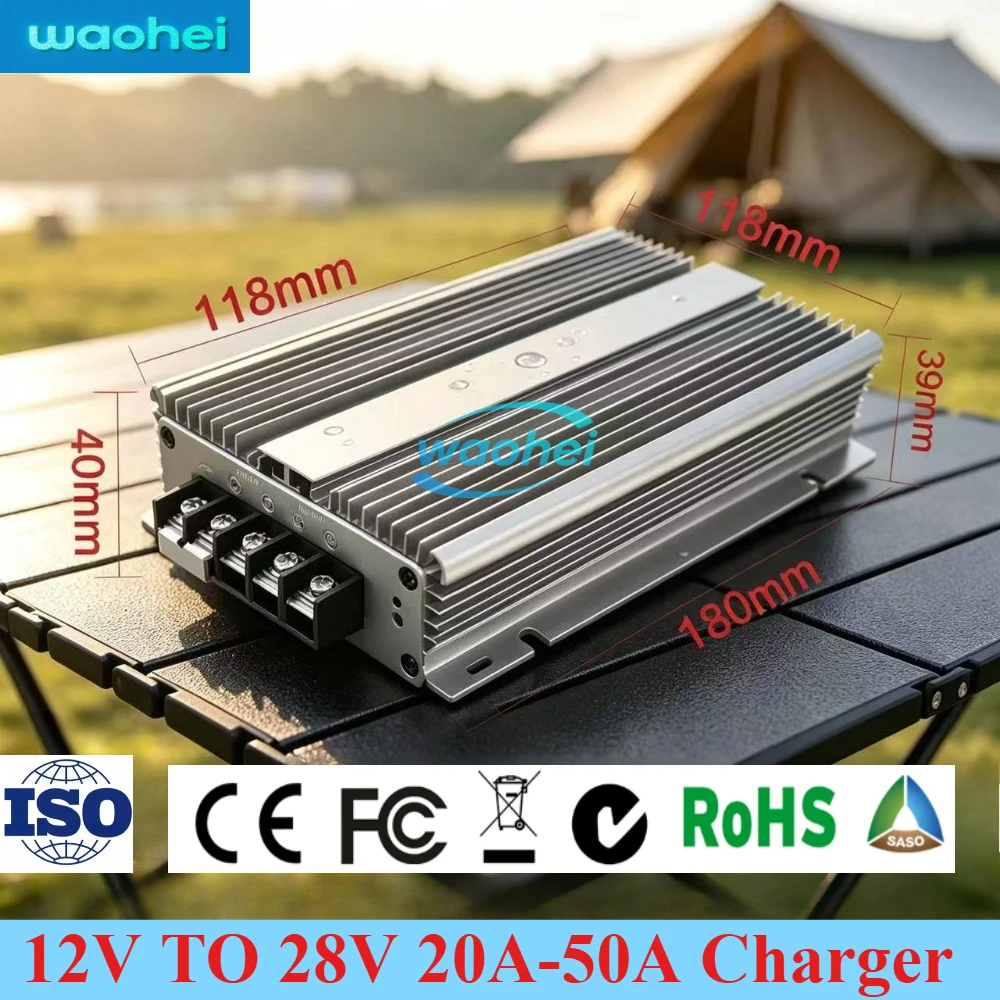 DC DC Step Up 12V TO 28V 20A 40A 30A 50A Regulator Converter Charger Module Constant Current Battery for 28V Lead Acid Battery