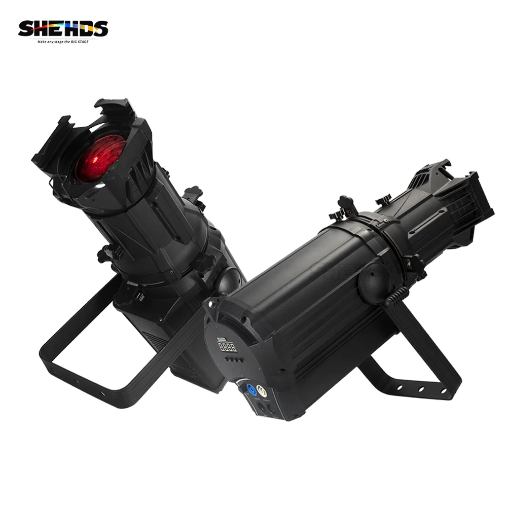 SHEHDS 2Pcs LED 250W LEKO Warm Cool White & 250W RGBW Profile Spotlight Spotlight Lights For Wedding Concert Bar