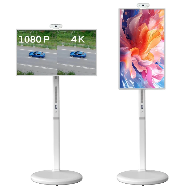 

32-Inch girlfriend machine technology screen with battery can be lifted and lowered smart touch all-in-one machine live broadcas