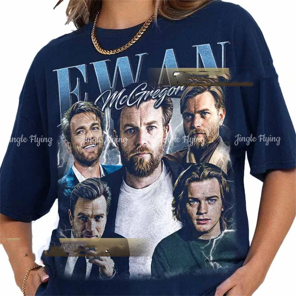 Pure Cotton Ewan Mcgregor Vintage Shirt Gift For Woman And Man Unisex T-Shirt