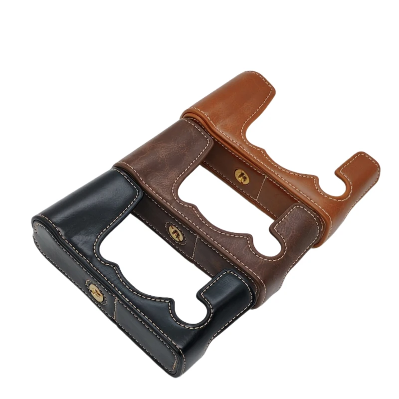 PU Leather Half Body Bottom Cover For Fujifilm XE3 X-E3 Camera Case Backboard Bag Protector With Battery Opening