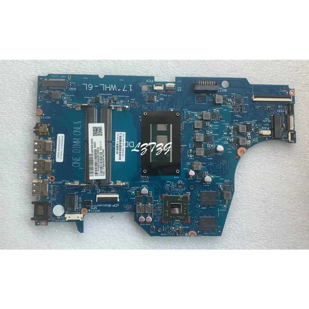 For HP Notebook 17-BY Laptop Motherboard Mainboard DSC 530 2GB i5-8265U L32629-601