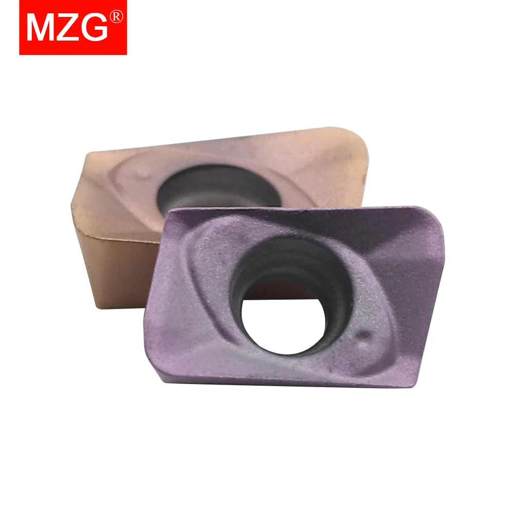 MZG 10pcs JDMT 0702 Tungsten Steel Base Material Processing Stainless Steel High Hard Milling Cutter Inserts with Nano Coating