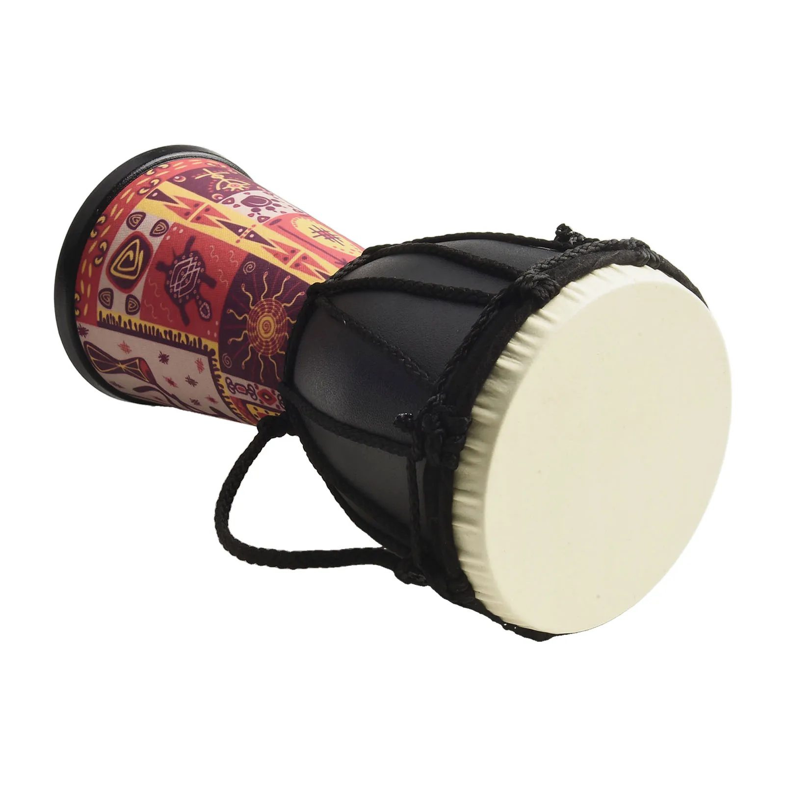 Fusion Djembe Drum Colourful Hand Carved Design Hand Drum West African Educational Djembe Drum Easy Portability