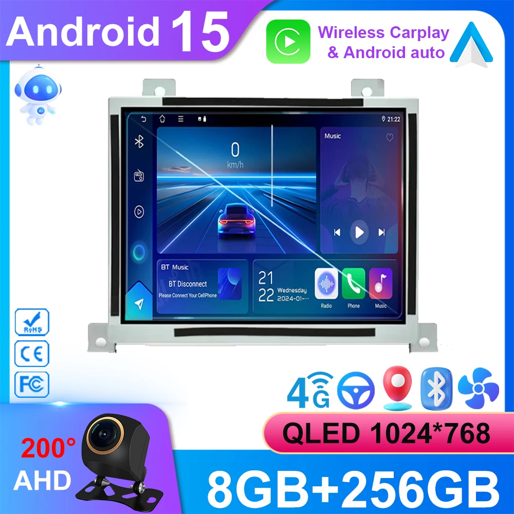 8.4 inch Android For Dodge Charger Challenger 2015-2019 Stereo Head Unit Multimedia Video Player Wireless Carplay Navigation GPS