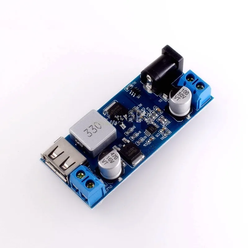 

DC-DC 24V/12V to 5V 5A DC Power Supply Step-down Module Converter with USB Charging