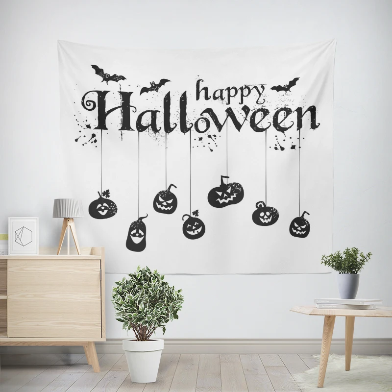 Home decorations modern room decor items wall tapestry aesthetic bedroom wall art large fabric tapestrys Halloween Autumn funny