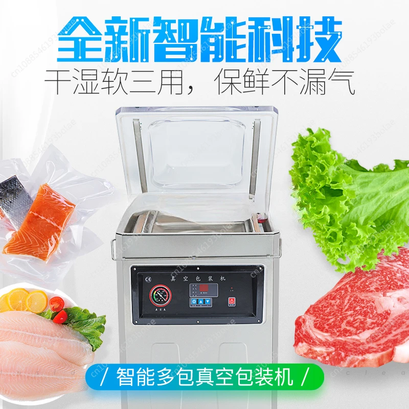 DZ500 Vertical Vacuum Machine Food and Tea Vacuum Packaging Machine Commercial Vacuum Machine Factory Outlet