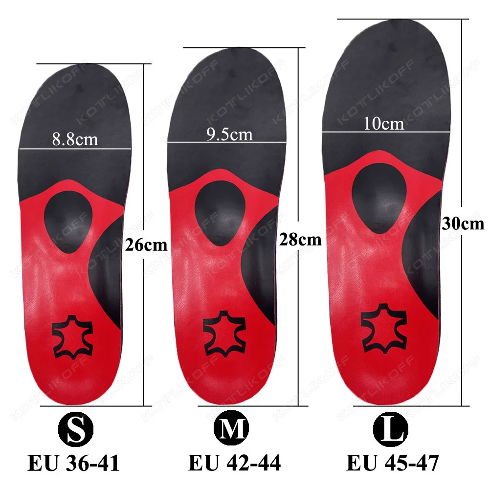 PU Leather Orthopedic Insole Orthotic Arch Support Inserts Flat Foot Shoe Pad Latex Antibacterial Active Carbon Comfort Care - view 4